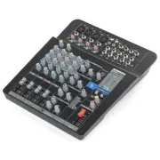 Samson Audio Black Compact MXP124FX 12-Channel DJ Mixer w/ FX USB Mixing Console
