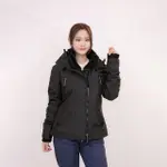 【SUPERDRY】極度乾燥 黑色 女外套 鋪棉 防風衣 外套 三拉鍊 防風外套 平輸品(機能外套 女外套)