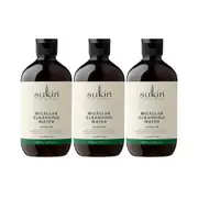 3 x Sukin Micellar Cleansing Water 500mL
