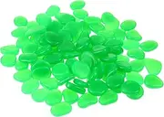 ANDRESLAD 100Pcs Glow Dark Luminous Pebbles for Fish Tank Decor Garden Pathway Aquariums Planters Stones for Unique Outdoor Indoor Decoration