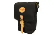 FIB Water Resistant Small Shoulder Canvas Bag w Adjustable Shoulder Strap - Black