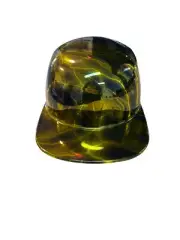 Custom Gold Chrome Lightning Flatboy Mikes Pro Lid novelty helmet