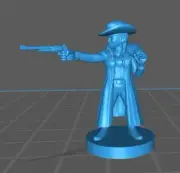 Halfling Gunslinger Mini - DND - Pathfinder - Dungeons & Dragons - RPG - Tableto