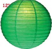6 Green 12" Paper Chinese Lantern Lamp Shade Wedding Party Decoration Supplies
