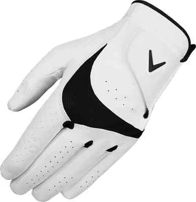 Callaway X-Tech Performance Series Left Hand Golf Glove White/Black Cadet Large