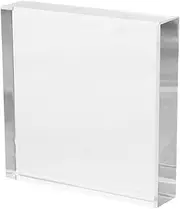 Elegant Crystal Square Glass Tile Paperweight Decorative Calligraphy Stand for Office Desk