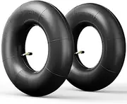 Pack of 2 15 x 6.00-6 Hose with Curved Valve, 15 x 600-6 ATV Inflatable Hose for Lawnmowers, Wheelbarrows, Garden Trailers, Go Karts, Beach Cart, Grass Presses