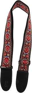 JOINPAYA Adjustable Guitar Strap Ethnic Style Shoulder Belt for Electric Acoustic Guitars Breathable Comfortable Strong Load Bearing Capacity for All Players