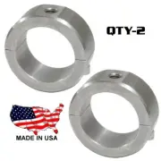 2 - 2 pc Steel Universal Roll Bar Tubing Clamp 1-3/4" with 3/8" Threaded Mount