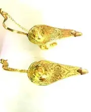 Rare Brass Oil Lamp Aladdin Chirag Home Handicraft Incense Burner Christmas Gift