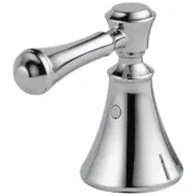 Delta H297 Cassidy Set of Two Lever Handles for Bathroom Faucet - Chrome