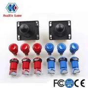 Arcade Joystick Parts DIY Kit with 2x8 Way Joystick+12 HAPP Push Buttons