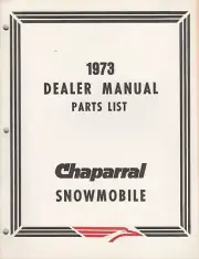 1973 CHAPARRAL SNOWMOBILE DEALERS PARTS MANUAL P/N 51891 (214)