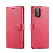 For Samsung Galaxy A52 5G / 4G LC.IMEEKE Calf Texture Horizontal Flip Leather Case with Holder & Card Slots & Wallet(Brown) Red