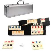 KAILE 106 Rummy Tiles Game, Rummy Cube Sets Travel Game Outlasting Color with...