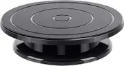 Kootek 11 Inch Rotate Turntable Sculpting Wheel Revolving Cake Turntable Black Painting Turn Table Lightweight Stand for Paint Spraying Spinner, Cake Decorating, Displaying Item