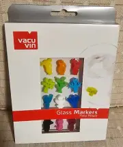 Vacu Vin Glass/Wine Glass Markers - set of 2, NEW