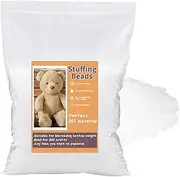 Hssugi 21.2oz Poly Filling Stuffing, Weighted Beads, Plastic Pellets for Filling, Toy Stuffed Beads, Transparent Stuffing for Crafts, Filling Cloth Art DIY, Stuffed Animal Beanbag Crafts