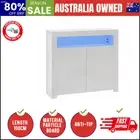 Buffet Sideboard Storage Cabinet LED RGB High Gloss 2 Doors White