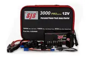 SJS SJS3000 Pro Personal Power Pack Jump Starter Charger Lithium Power 3000 Amp