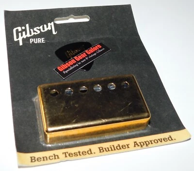 Gibson Les Paul Pickup Cover NOS Gold Vintage Spec Humbucker Neck Guitar Parts