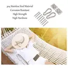 304 Stainless Steel Outdoor Swing Hook Set with Spring Hook for Porch Yoga