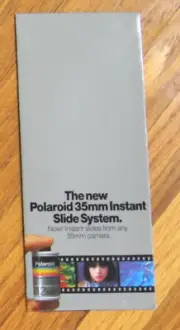 Vintage Polaroid 35mm Instant Slide System brochure advertising