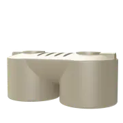 Melro Tanks 4000L Wheat Squat Slimline 4010 Poly Water Tank