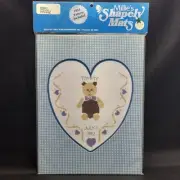 Millies Heart Shaped Cross Stitch Mat with Pattern Mat 9"x 12" Opening 7"x 6.5"