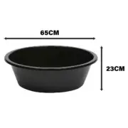 Large 65 cm Round Plastic Basin Washing Cleaning Storage Bucket Basket Pan Tub