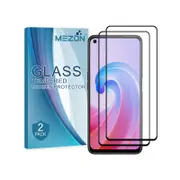 2 Pack MEZON OPPO A96 Full Cover Tempered Glass Screen Protectors