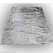 60 Emergency Survival Safety Mylar Solar Blanket Wrap Thermal Escape Tarp