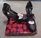 TUK Western Starlet Heels Size 11. New In Box with Extra heel caps Vegan Leather