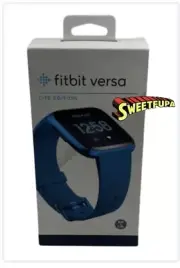 Fitbit Versa Lite Edition Smartwatch Fitness Marina Blue FB415BUBU Sealed New