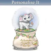 Granddaughter Musical Snow Globe With Name-Engraved Charm
