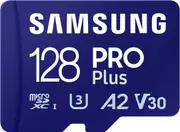 SAMSUNG (PRO PLUS) 128GB MICROD CARD w/ ADAPTER, CL10, 180R/130W MB/s - MB-MD128SA/APC