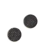 Bloomingdale's Fine Collection Black Diamond Pave Disc Button Stud Earrings in 14K Yellow Gold, 1.0 tcw
