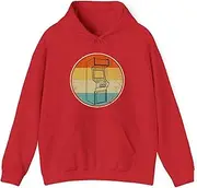 [Generic] Vintage Arcade Machine Design Retro Sunset Gamer Aesthetic 80s Hoodie for Adults Hooded Neck Long Sleeve Pullover