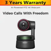 OBSBOT Tiny 4K 8MP PTZ Webcam Live Stream Camera Fits Desktop PC Laptop
