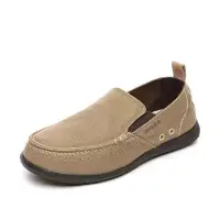 在飛比找Yahoo!奇摩拍賣優惠-Crocs男帆布鞋卡駱馳沃爾盧懶人鞋一腳蹬戶外低幫透氣休閒鞋