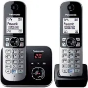 KXTG6822ALB DECT TWIN PACK CORDLESS PHONE WITH DIGITAL ANSWERING MACHINE