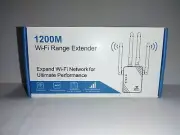 1200M Wi-Fi Repeater Wireless Range Extender AP Dual Band Signal Booster WPS
