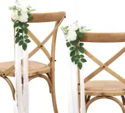 Wedding Aisle Decorations for Wedding Ceremony Set of 10 Pew Flowers for Church