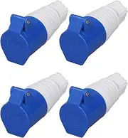 3 Pin Waterproof Industrial Socket Connector, IP44, 220-, for Power Winery Workshop Camping Sports, with Weatherproof Design