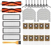 Vacuum Cleaner Replacement Parts Accessories Main Side Brush Hepa Filter Mop Dust Bag，Compatible for Dreame Bot D10 Plus RLS3D Robot (Color : 18PCS)
