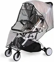 SHASUXTING Baby Stroller Clear Rain Cover Universal Raincover for Baby Buggy Rain Cover Pushchair Stroller Pram Waterproof Weather Universal Rain Cover for Pushchair Stroller Buggy Pram Baby Tr(black)