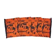 Halloween Gothic Toile print table runner, orange, black, 72" x 15" C&F Home NWT