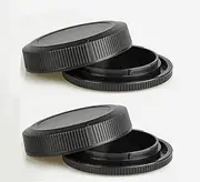 RF Body Cap & Rear Lens Cap Cover Compatible for Canon EOS R100 R50 R10 R8 R7 R3 R5 R6 R RP Camera kit RF Mount Lens (2+2 Pack)