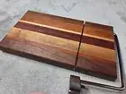 Handmade Cheese Cutting Board Wire Style, Chrome Arm ,Walnut,Cherry and Maple.^