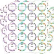300 Waterproof Canning Labels for Jars Mason Jar Labels Food Labels round